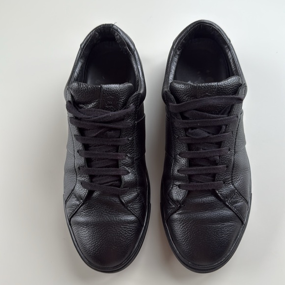 Men’s Black Leather Sneakers Massimo Dutti, Size EU 43 (US 10) - Picture 5 of 12